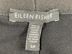 Eileen Fisher Italian Knit Leggings Black Small Stretch Pull On Pants Slim S/P