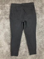 Talbots Flawless High-Waist Jeggings Women's Black Ankle Size 14