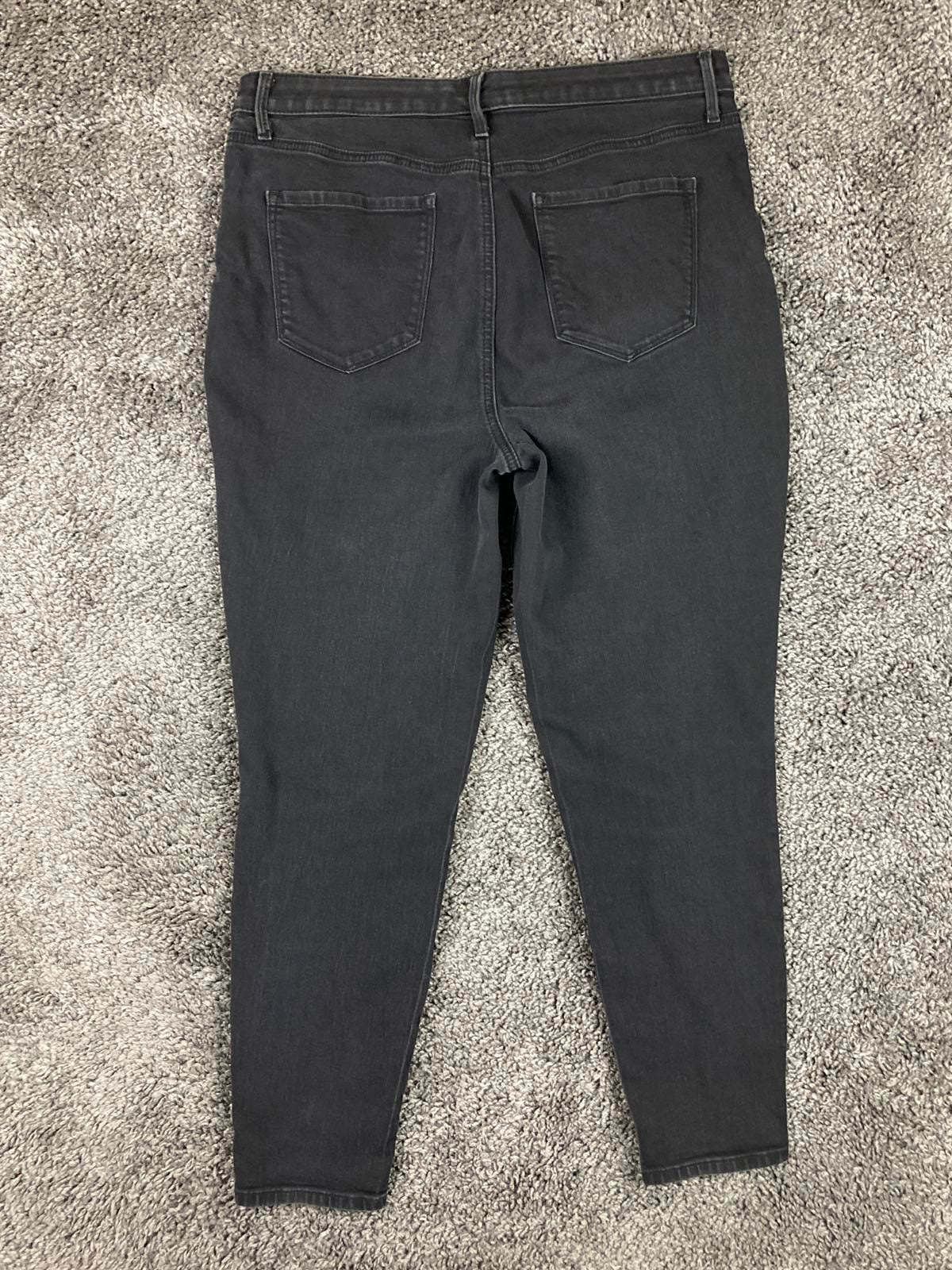 Talbots Flawless High-Waist Jeggings Women's Black Ankle Size 14