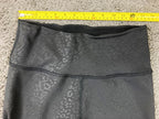 Beyond Yoga Leggings High Rise Women's Black Shiny Tonal Leopard USA Sz L