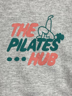 Los Angeles Apparel Pilates Hub Sweatshirt Cropped Women's Gray Quarter Zip S