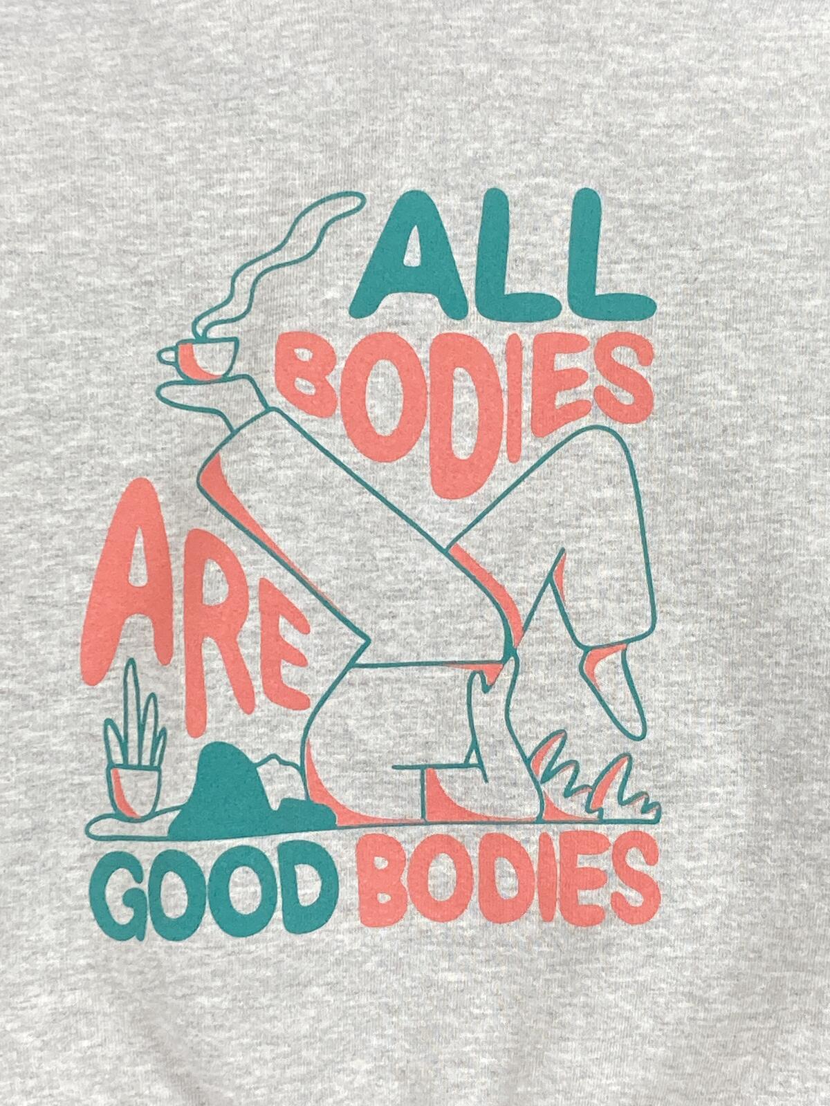 Los Angeles Apparel Pilates Hub Sweatshirt Cropped Women's Gray Quarter Zip S