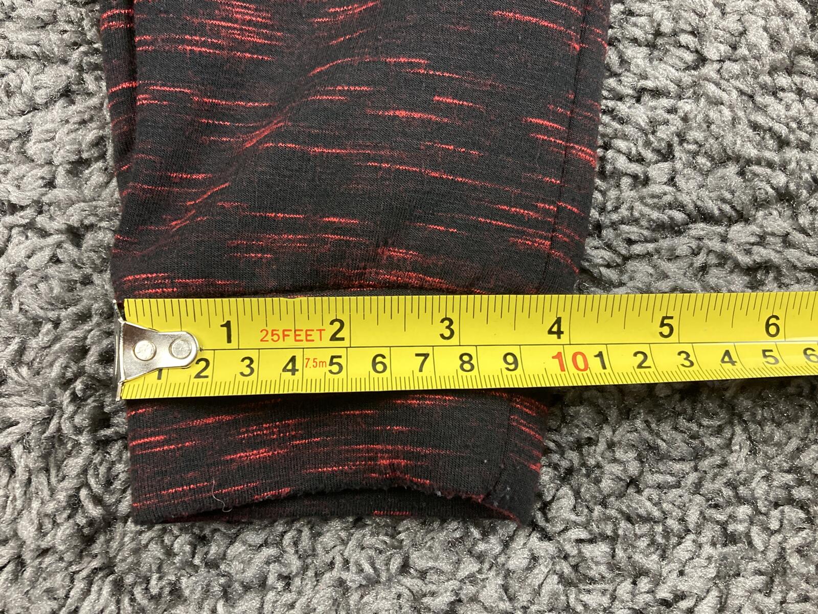 Superdry Sport Gym Tech Joggers Womens Red Black Space Dye Fleece Pants  XS US 4