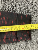 Superdry Sport Gym Tech Joggers Womens Red Black Space Dye Fleece Pants  XS US 4