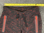 Superdry Sport Gym Tech Joggers Womens Red Black Space Dye Fleece Pants  XS US 4