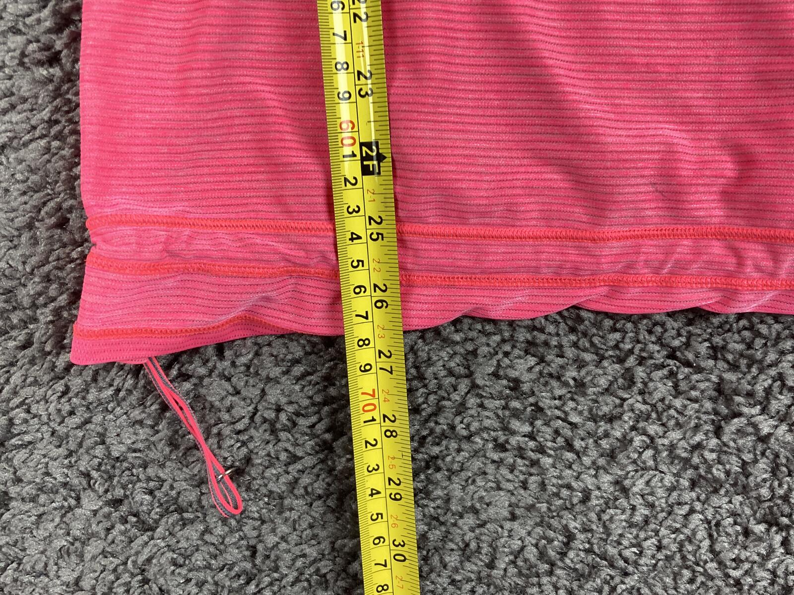 Lululemon Like New Pink Run Turbo Tank Top Built In Bra Cinch Hem Size 6