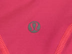 Lululemon Like New Pink Run Turbo Tank Top Built In Bra Cinch Hem Size 6