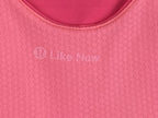 Lululemon Like New Pink Run Turbo Tank Top Built In Bra Cinch Hem Size 6