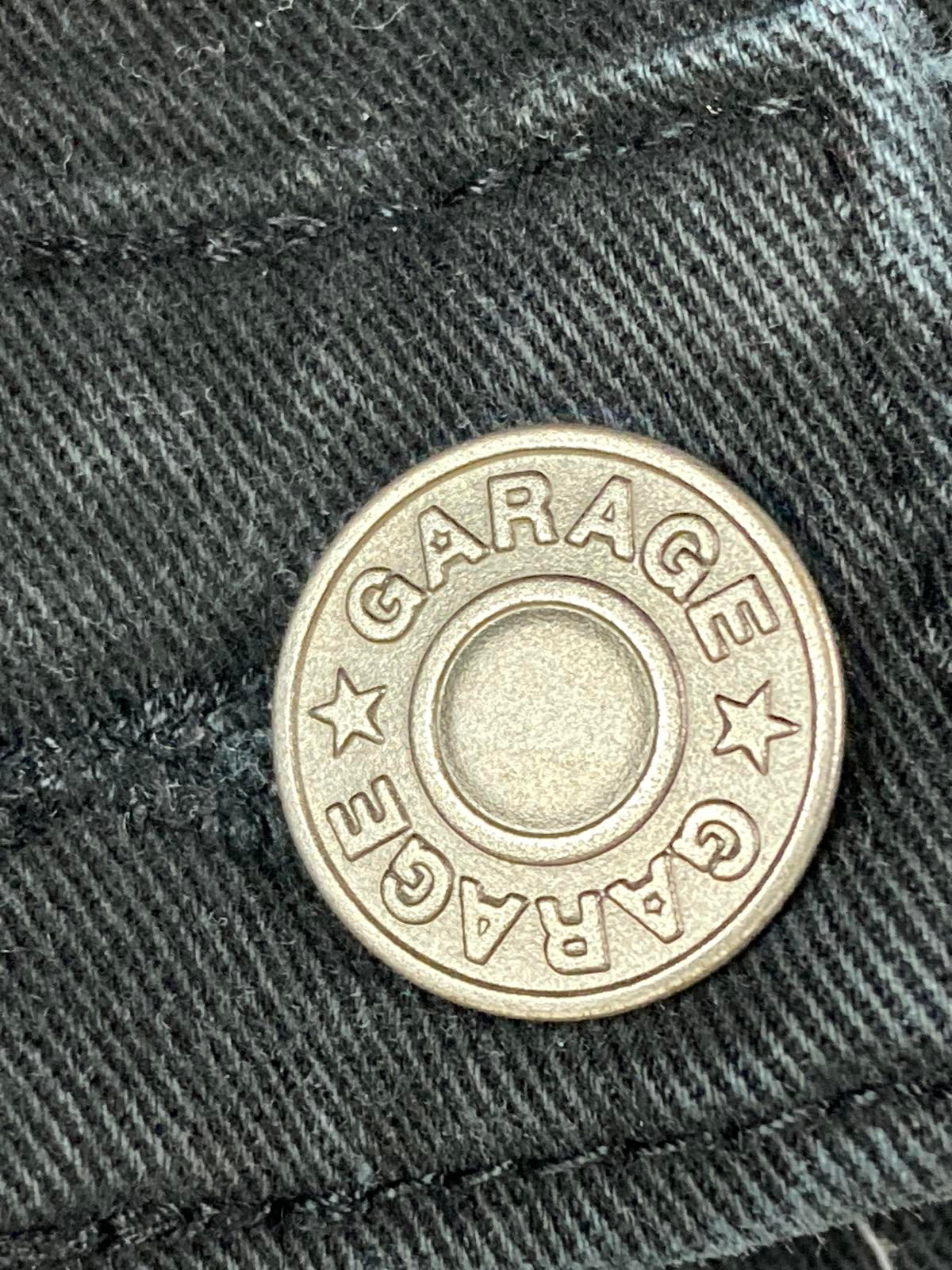 Garage Cargo Pants Women P/S Charcoal Gray Cotton Stretch Straight Leg