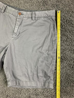 Tommy Bahama Mens Boracay Shorts Gray Chino Flat Front Stretch Sz 36