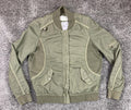 Anthropologie Marrakech Bibiana Bomber Jacket Olive Green Utility Nylon Sz M