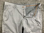 Tommy Bahama Mens Boracay Shorts Gray Chino Flat Front Stretch Sz 36