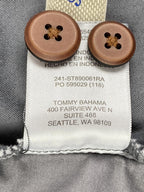 Tommy Bahama Mens Boracay Shorts Gray Chino Flat Front Stretch Sz 36