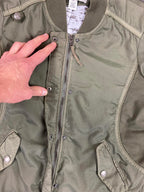 Anthropologie Marrakech Bibiana Bomber Jacket Olive Green Utility Nylon Sz M