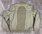 Anthropologie Marrakech Bibiana Bomber Jacket Olive Green Utility Nylon Sz M