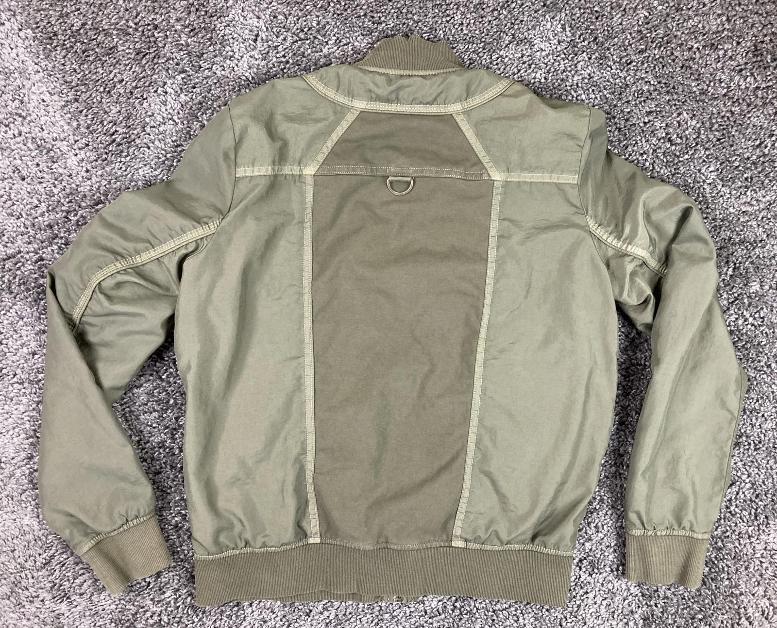Anthropologie Marrakech Bibiana Bomber Jacket Olive Green Utility Nylon Sz M