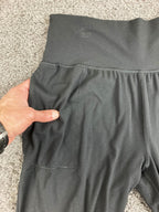 Athleta Salutation Jogger Pants Womens Black High Rise Powervita Yoga Pockets L