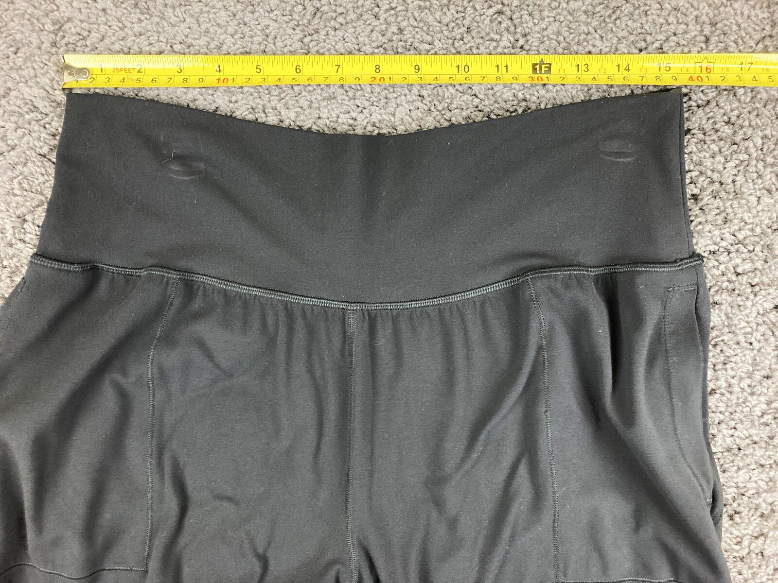 Athleta Salutation Jogger Pants Womens Black High Rise Powervita Yoga Pockets L
