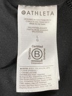 Athleta Salutation Jogger Pants Womens Black High Rise Powervita Yoga Pockets L