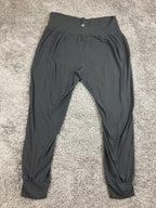 Athleta Salutation Jogger Pants Womens Black High Rise Powervita Yoga Pockets L