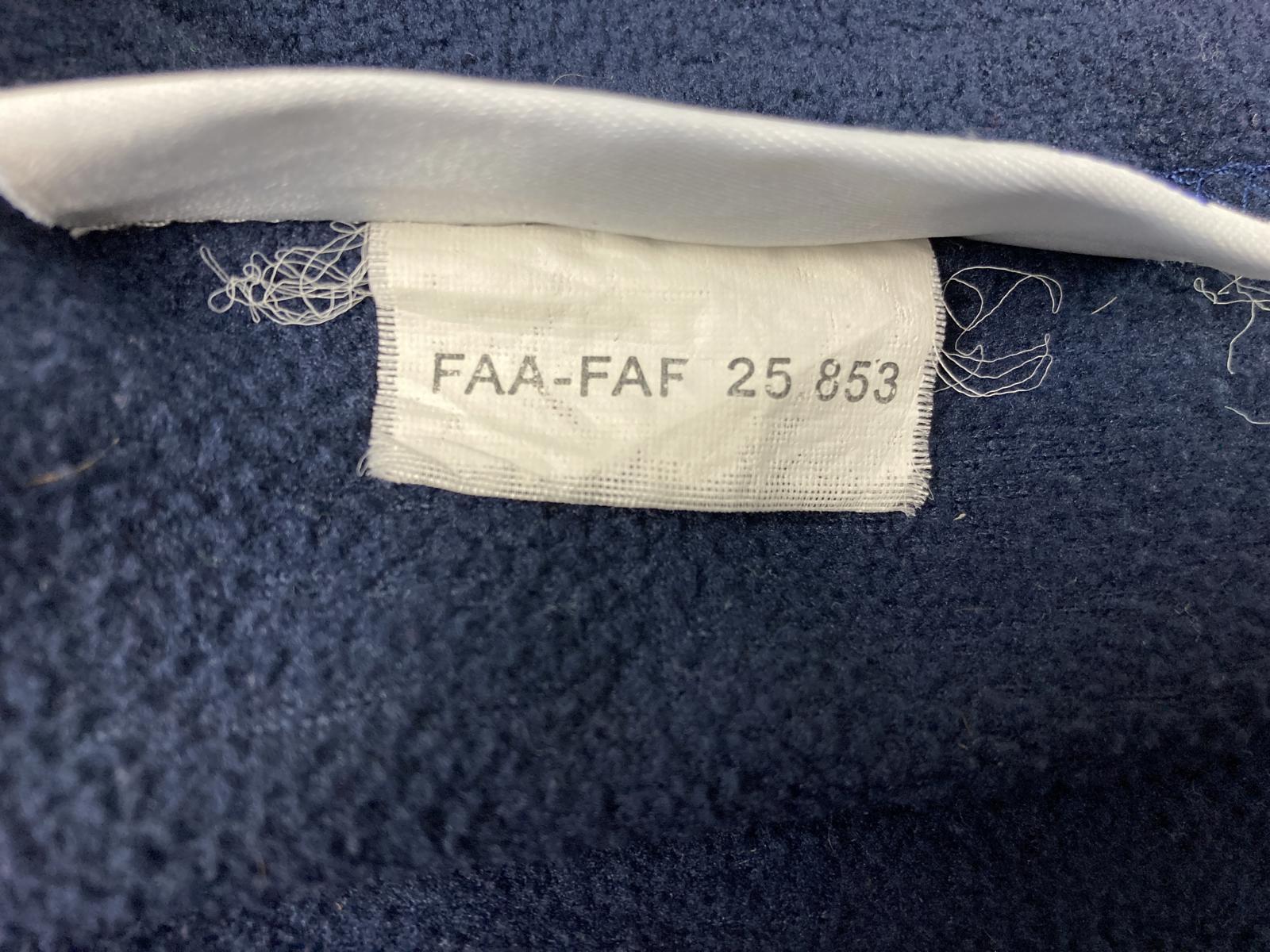 El Al Israel Airlines Fleece Blanket 64" x 43" Navy Vintage Travel Collectible