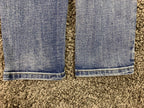 Ashley Mason Distressed Skinny Jeans Blue with Zip Pockets – Girls Size 11