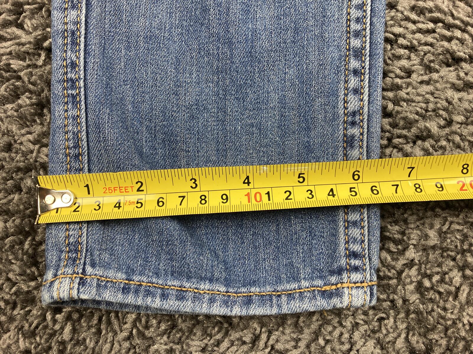 Anthropologie Pilcro Slim Boyfriend Jeans Blue Patch Pocket Medium Wash Sz 26P