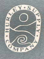 Hurley T-Shirt Graphic Logo Men's Blue Surf Company Sz XL