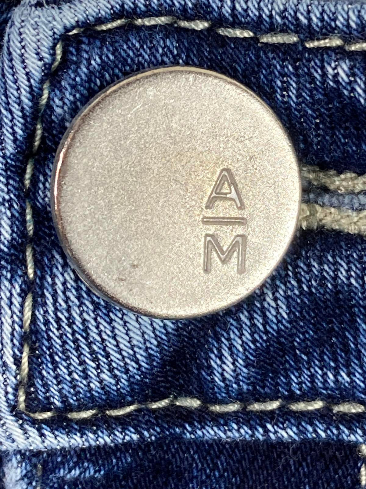Ashley Mason Distressed Skinny Jeans Blue with Zip Pockets – Girls Size 11