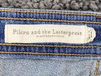 Anthropologie Pilcro Slim Boyfriend Jeans Blue Patch Pocket Medium Wash Sz 26P