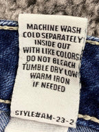 Ashley Mason Distressed Skinny Jeans Blue with Zip Pockets – Girls Size 11