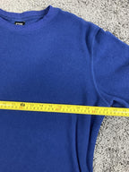 REI Mens Vintage Blue Fleece Pullover Sweater Crewneck Sweatshirt VTG Soft Sz XL