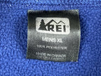 REI Mens Vintage Blue Fleece Pullover Sweater Crewneck Sweatshirt VTG Soft Sz XL