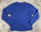 REI Mens Vintage Blue Fleece Pullover Sweater Crewneck Sweatshirt VTG Soft Sz XL