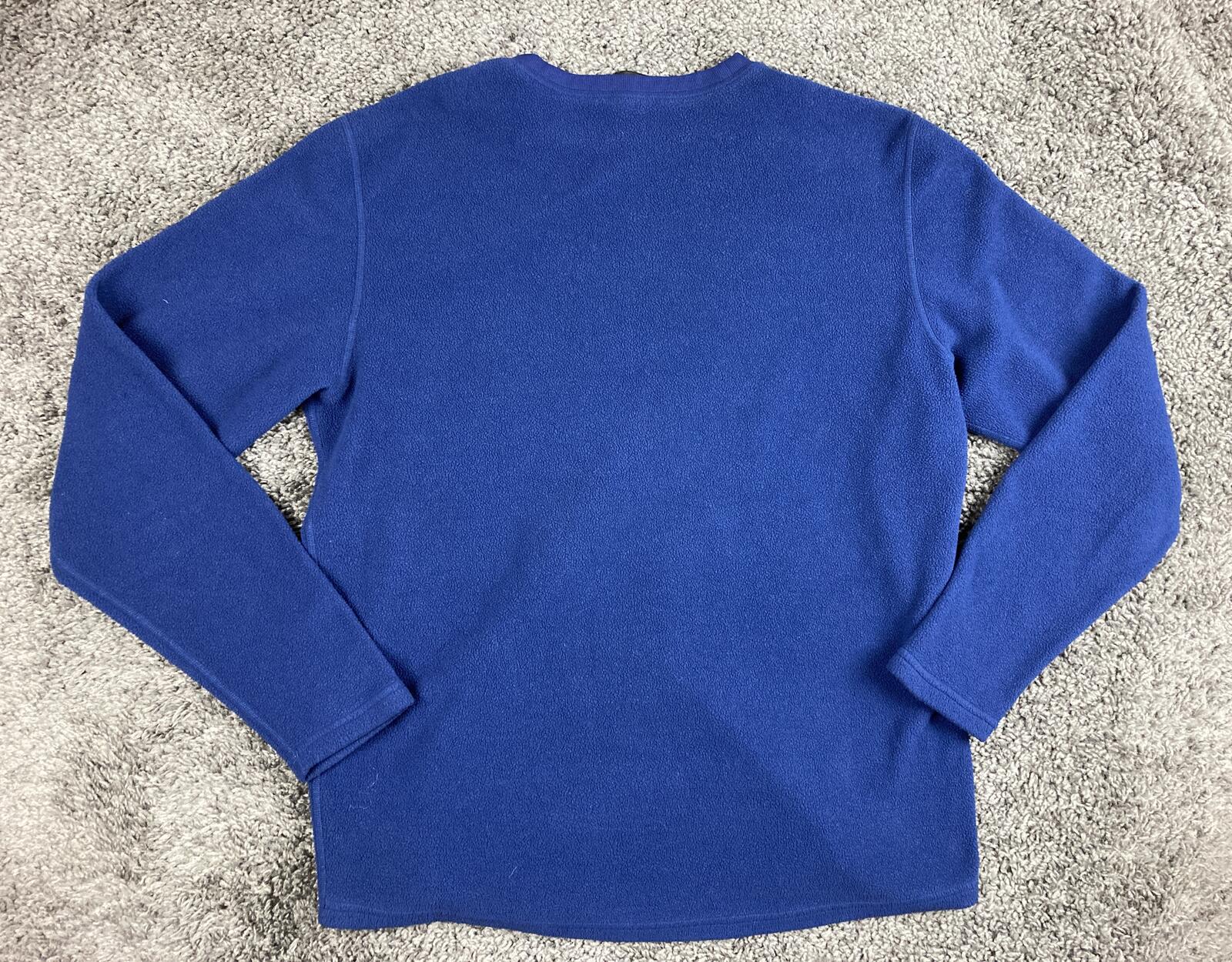 REI Mens Vintage Blue Fleece Pullover Sweater Crewneck Sweatshirt VTG Soft Sz XL