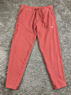 Mack Weldon Mens Red Ace Sweatpants Joggers Cotton Stretch Zip Pockets Sz M