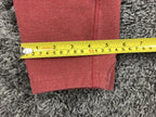 Mack Weldon Mens Red Ace Sweatpants Joggers Cotton Stretch Zip Pockets Sz M