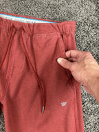 Mack Weldon Mens Red Ace Sweatpants Joggers Cotton Stretch Zip Pockets Sz M