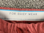 Mack Weldon Mens Red Ace Sweatpants Joggers Cotton Stretch Zip Pockets Sz M