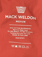 Mack Weldon Mens Red Ace Sweatpants Joggers Cotton Stretch Zip Pockets Sz M