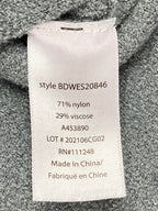 Barefoot Dreams CozyChic Ultra Lite Dockside Pointelle Pullover Sweater Gray Lg