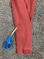 Mack Weldon Mens Red Ace Sweatpants Joggers Cotton Stretch Zip Pockets Sz M