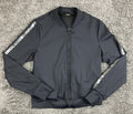 Ultracor Silk Bolt Bomber Jacket Womens Black Lightning Track Full Zip Luxury S