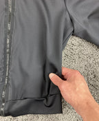 Ultracor Silk Bolt Bomber Jacket Womens Black Lightning Track Full Zip Luxury S