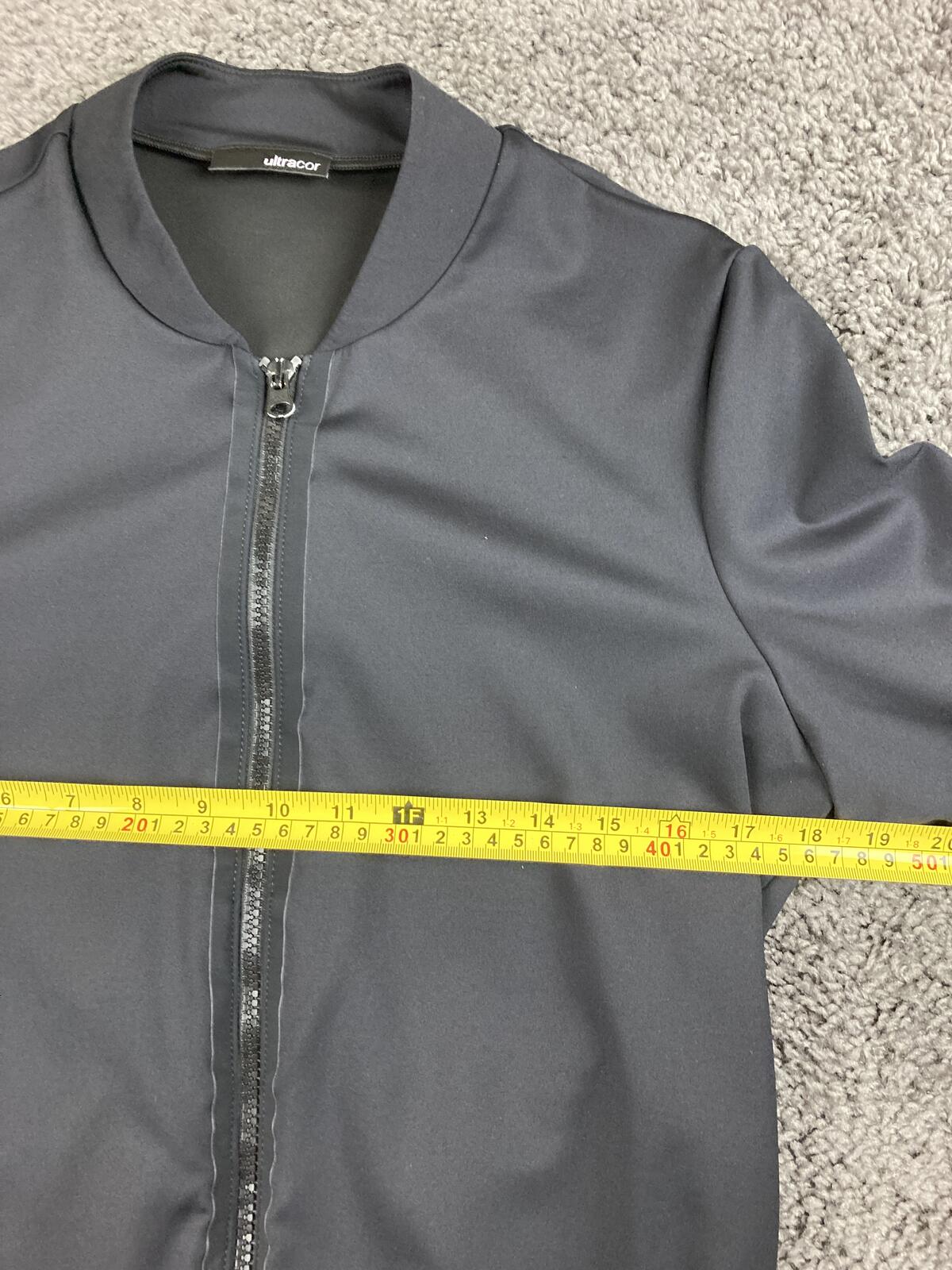 Ultracor Silk Bolt Bomber Jacket Womens Black Lightning Track Full Zip Luxury S