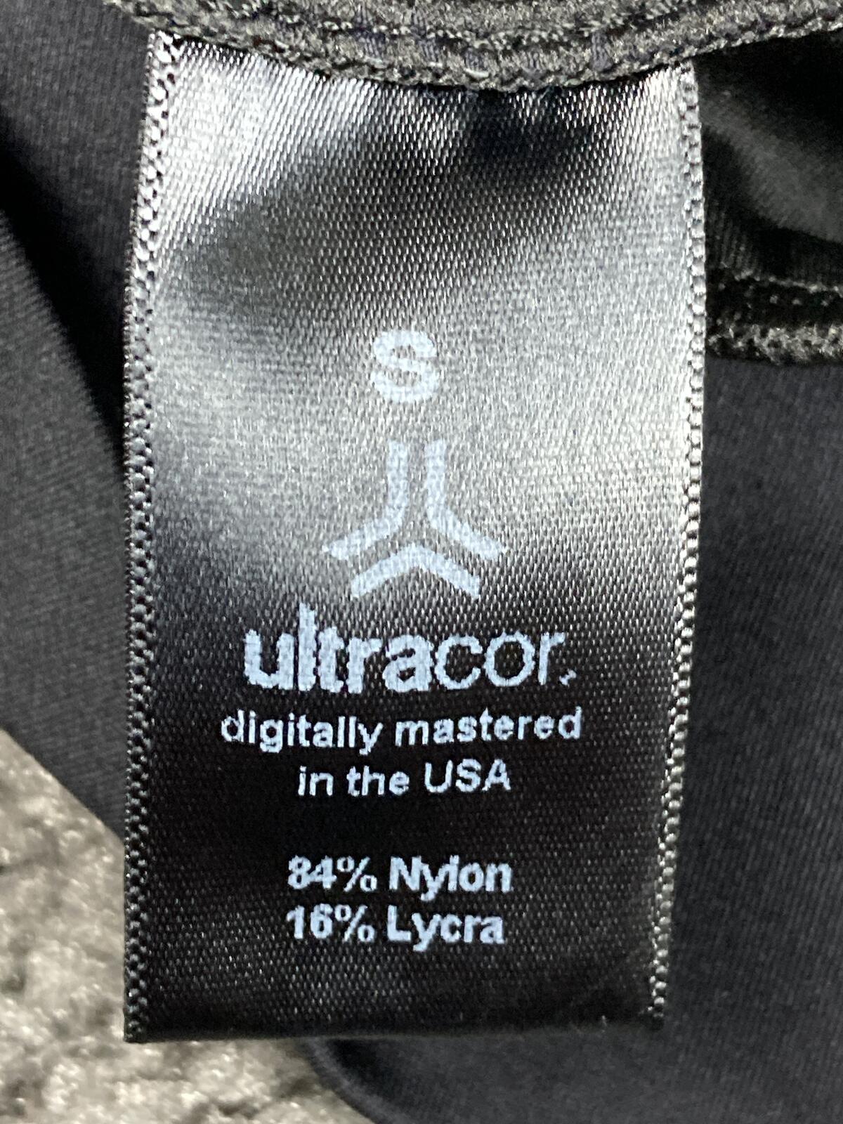 Ultracor Silk Bolt Bomber Jacket Womens Black Lightning Track Full Zip Luxury S