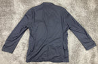 Uniqlo Men's Black Cotton Stretch Blazer Unstructured Sport Coat Travel Sz L