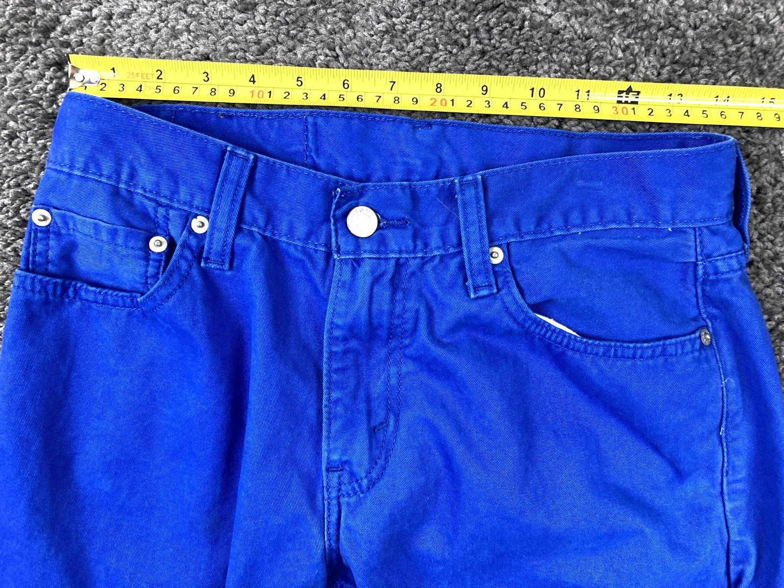 Levi's 514 Straight Fit Men's Jeans Royal Blue Cobalt Denim White Tab Sz 30x32