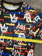 Fresh Prince of Bel-Air Graffiti Crown T-Shirt Mens Hip Hop 90s Streetwear Sz M