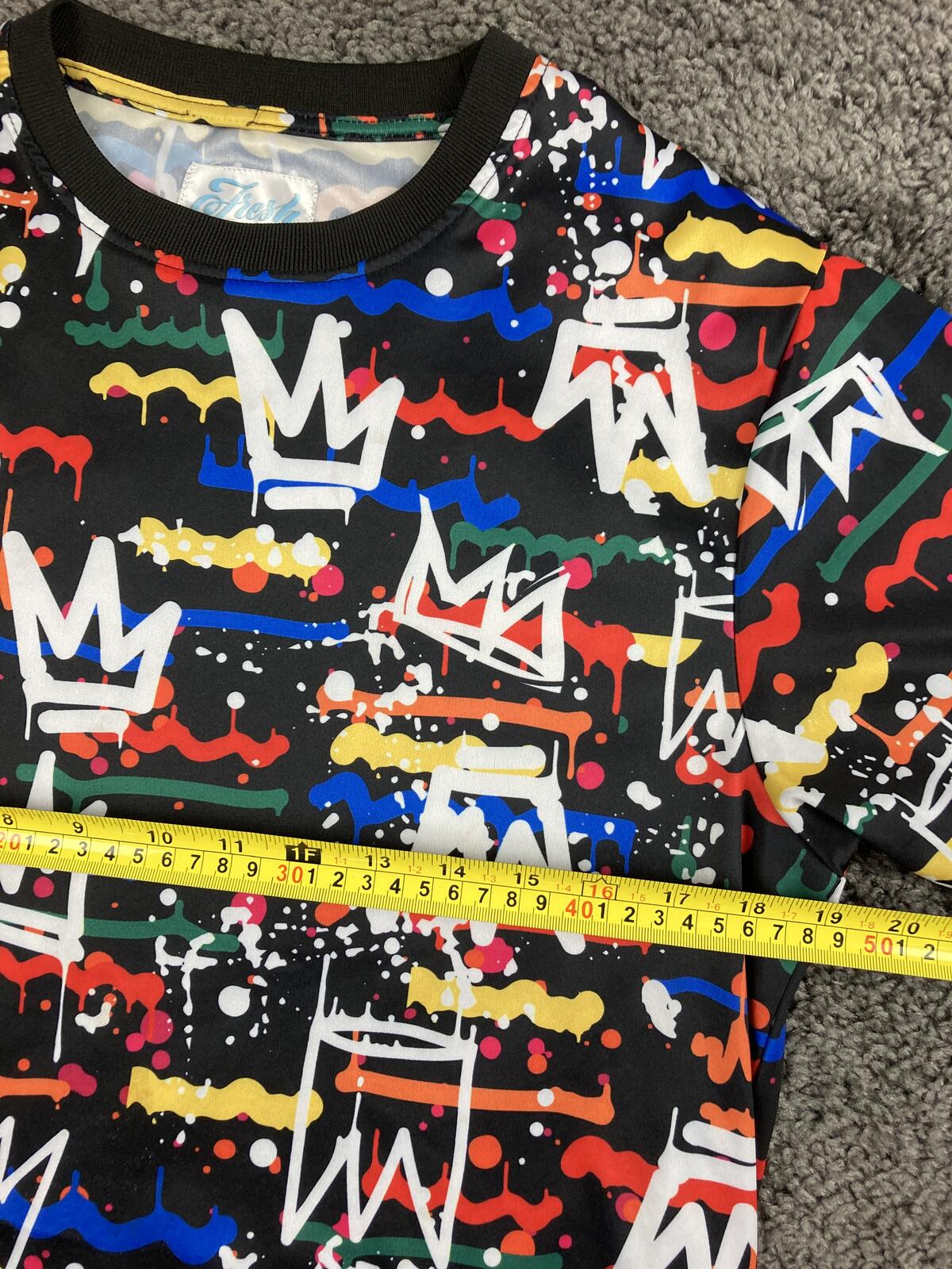 Fresh Prince of Bel-Air Graffiti Crown T-Shirt Mens Hip Hop 90s Streetwear Sz M